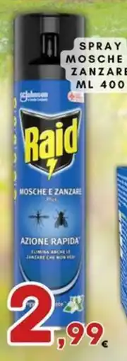 Ferdico Raid spray mosche zanzare offerta