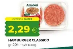 Oasi Amadori Hamburger Classico offerta