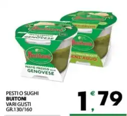Despar Sicilia Pesto fresco Buitoni offerta