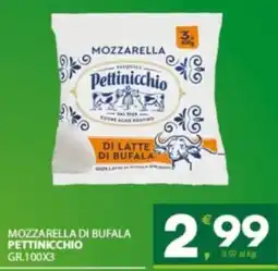 Despar Sicilia Mozzarella di bufala Pettinicchio offerta