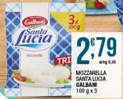 Sidis Mozzarella Santa Lucia Galbani offerta