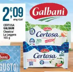 Sidis Certosa Galbani offerta