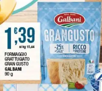 Sidis Formaggio grattugiato gran gusto galbani offerta