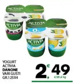 Despar Sicilia Yogurt Activia Danone offerta