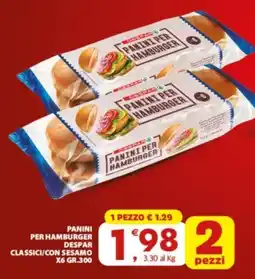 Despar Sicilia Panini per hamburger Despar offerta