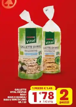 Despar Sicilia Gallette Vital Despar offerta