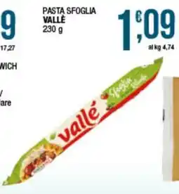 Sidis Pasta sfoglia Vallè offerta