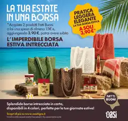Oasi Borsa estiva intrecciata offerta