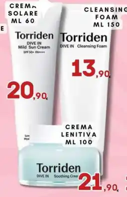 Ferdico Torriden DIVE IN Mild Sun Cream offerta
