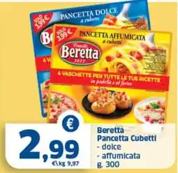Sigma Beretta Pancetta Cubetti offerta