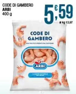 Sidis Code di gambero Arbi offerta