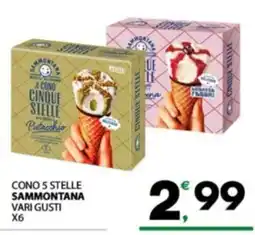 Despar Sicilia Cono 5 stelle Sammontana offerta