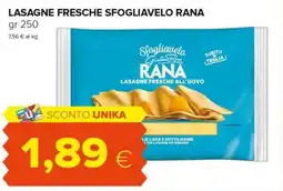 Oasi Lasagne fresche Sfogliavelo Rana offerta