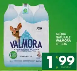 Despar Sicilia Acqua minerale naturale Valmora offerta