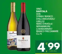 Despar Sicilia Vino Rapitalà offerta