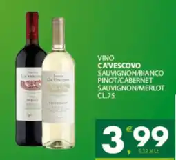 Despar Sicilia Vino Cavescovo offerta