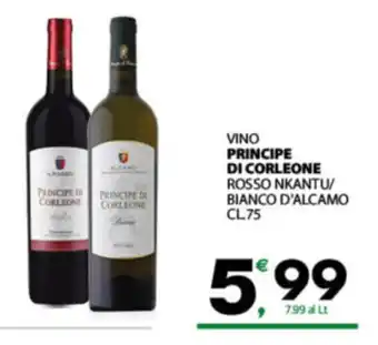 Despar Sicilia Vino principe di corleone offerta