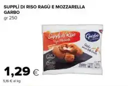 Oasi Supplì di Riso Ragù e Mozzarella Garbo offerta
