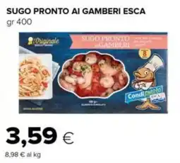 Oasi Sugo pronto ai gamberi l'Originale offerta