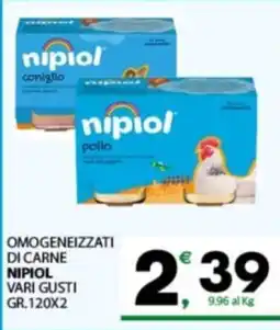 Despar Sicilia Omogeneizzati di carne Nipiol offerta