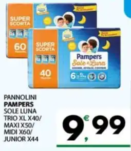Despar Sicilia Pannolini Pampers Sole Luna offerta