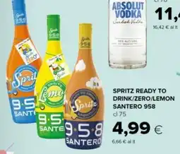 Oasi Spritz Ready to Drink Zero Lemon Santero 958 offerta