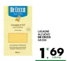 Despar Sicilia Lasagne all'uovo De Cecco offerta
