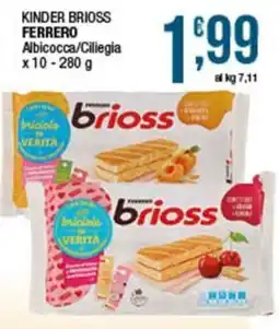 Sidis Kinder brioss Ferrero Albicocca/Clieggia offerta