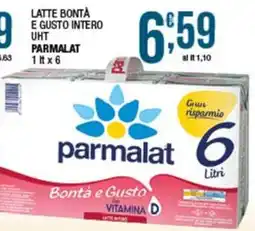 Sidis Latte Bontà e Gusto Intero UHT Parmalat offerta