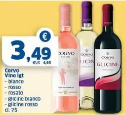 Sigma Corvo Vino Igt offerta