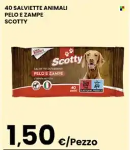 Despar Sicilia Salviette animali pelo e zampe Scotty offerta