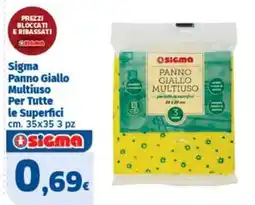 Sigma Panno Giallo Multiuso Sigma offerta
