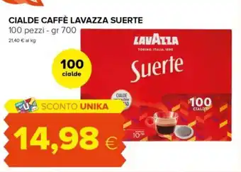 Cialde caffè Lavazza Suerte
