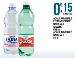 Sidis Acqua minerale effervescente naturale Grazia Fabia offerta