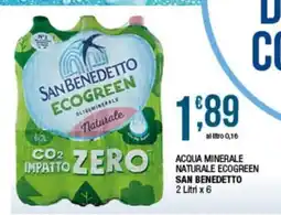 Sidis Acqua minerale naturale Ecogreen San Benedetto offerta