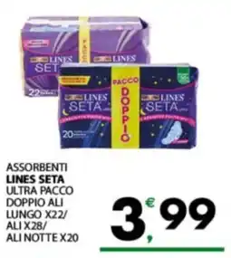 Despar Sicilia Assorbenti Lines Seta Ultra offerta