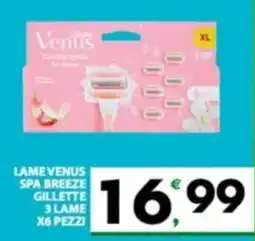Despar Sicilia Lame Venus Spa Breeze Gillette offerta