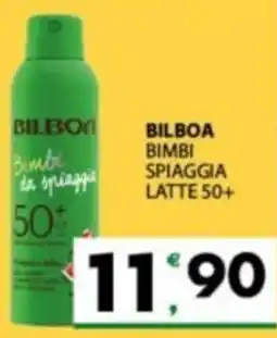 Despar Sicilia Bilboa bimbi da spiaggia latte 50+ offerta