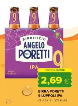 Oasi Birra Poretti 9 Luppoli IPA offerta