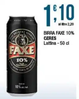 Sidis Birra Faxe 10% Ceres offerta