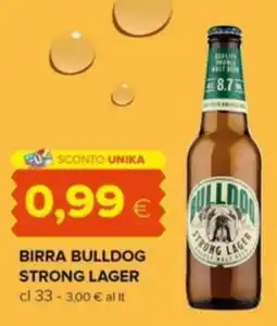 Oasi Birra Bulldog Strong Lager offerta