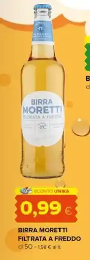 Oasi Birra Moretti filtrata a freddo offerta