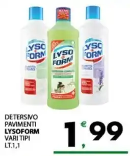Despar Sicilia Detersivo pavimenti Lysoform offerta