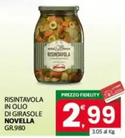 Despar Sicilia Risintavola in olio di girasole Novella offerta