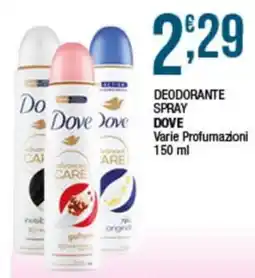 Sidis Deodorante spray Dove offerta