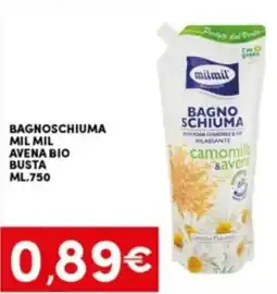 Despar Sicilia Bagnoschiuma milmil avena bio offerta