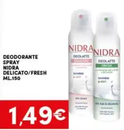 Despar Sicilia Deodorante spray Nidra Delicato/Fresh offerta