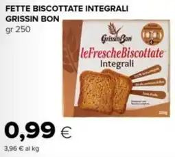 Oasi Fette biscottate integrali Grissin Bon offerta