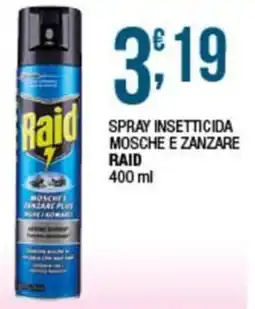 Sidis Spray insetticida mosche e zanzare Raid offerta