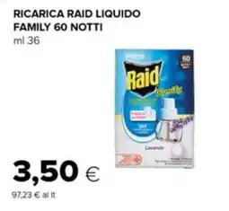Oasi Ricarica Raid liquido Family offerta